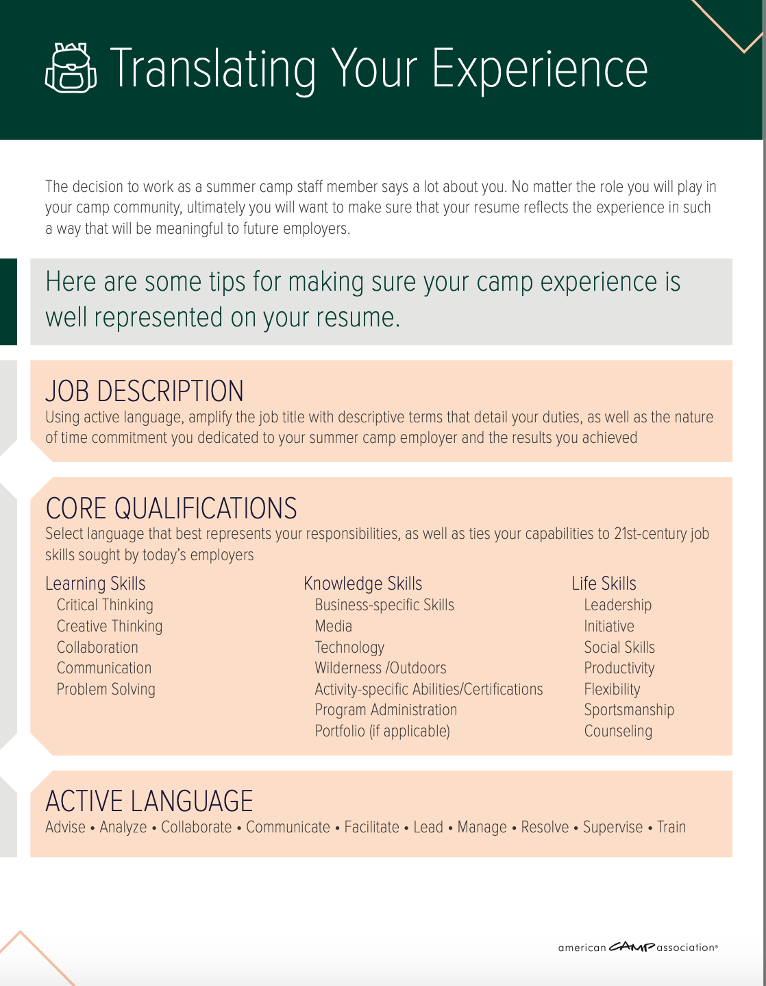 Why Take A Summer Camp Job? Wildwood Outdoor Education Center