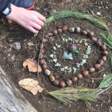 mindfulness activity: nature art