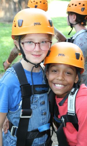 Wildwood campers ready for high ropes